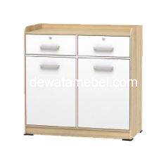 Multipurpose Cabinet Size 80 - Activ Spin SB 80 / Sonoma Oak - White